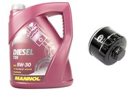 MotoröL Set ÖLfilter SM142/1 5W30 5 Liter FüR Nissan Juke Renault Clio Megane