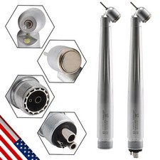 NSK Style Dental LED 45 Degree Surgical High Speed Handpiece Push Button 2/4H ty
