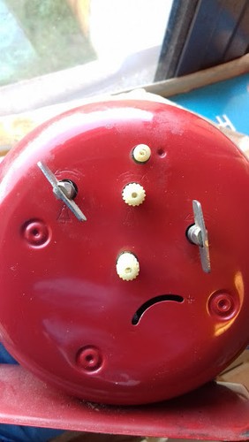 Victorian mechanical clock,diameter 11cm,Work properly - Picture 8 of 8