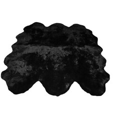 Glacier Wear Black Sheepskin Rug/Throw Sexto shp746