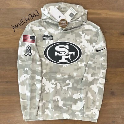 AUTHENTIC Nike San Francisco 49ers 2024 Salute to Service Hoodie NFL Sideline