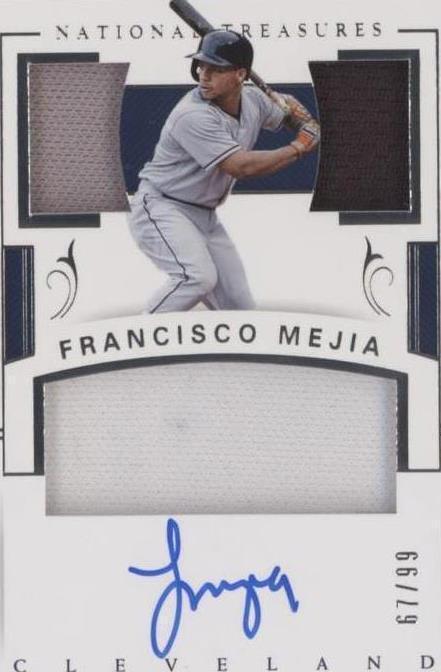 2018 Panini National Treasures - Francisco Mejia #PCS-FM - 1 of 1