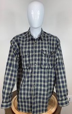 Columbia Men s Long Sleeve Button Down Casual Blue Plaid Size X-Large U5