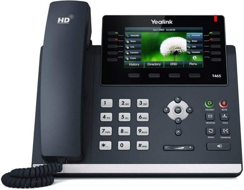 Yealink SIP-T46S Ultra Elegant Gigabit IP PoE Phone Pre-Owned Tested Hosted VoIP - Picture 2 of 2