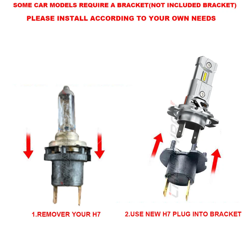 Kit de actualización de bombilla de faros LED para motocicleta H7 para BMW S1000XR 2016 2017 2018 2019 Foto 2 de 4