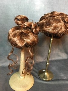 brown wig updo