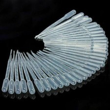 5ml Disposable Polyethylene Eye Dropper Set Transfer Graduated Pipettes 50 Pack