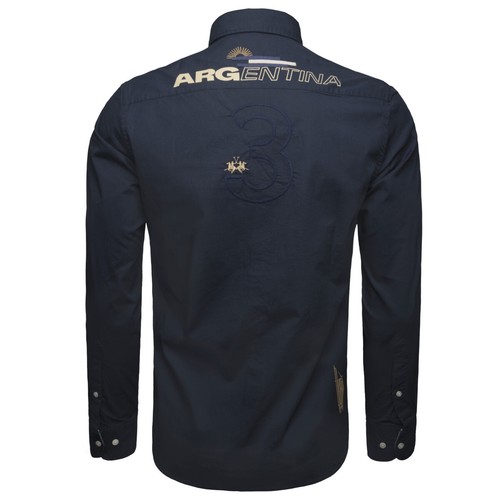 La Martina MAC601 Camisa Hombre Ropa Dress Traje de Negocios Camisa Casual - Imagen 3 de 10