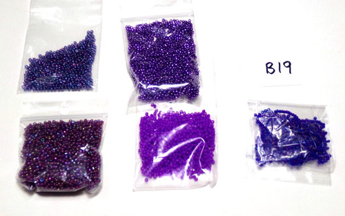 SIZE 11/0 CRAFT SEED BEADS 60 g ( 2 OZ) LOT B19 bon88craft bz8cr