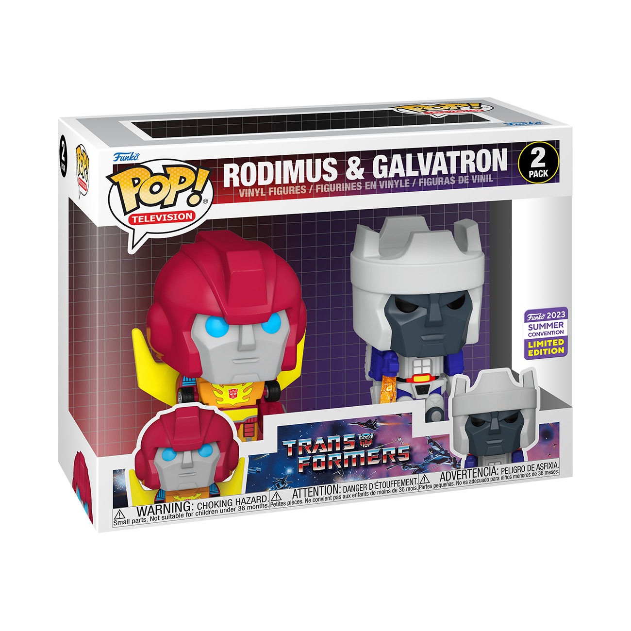 Funko Pop! Vinilo: Transformers - Rodimus & Galvatron - Pack de 2 2023 Limited