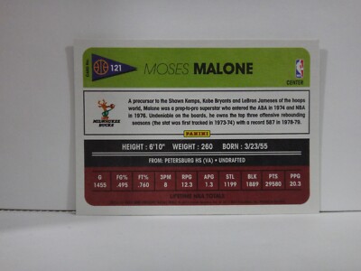 2012-13 Panini Past and Present Bucks Basketball Card #121 Moses
