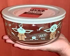 Retired Baby YODA Star Wars”The Child”Pyrex 4 Cup Storage Snack Bowl Mandalorian