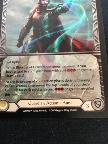 Flesh And Blood - Blessing of Deliverance LGS006-P Non-Foil Promo Pack Fresh NM - Picture 2 of 3