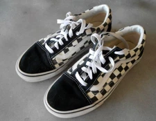 Vans Off The Wall Black & White Checkerboard Sneakers M 5.5 W 7.0 style 721278