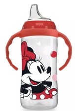 NUK Disney Large Learner Sippy Cup Minnie Mouse 10 Oz 1-Pack Spill Proof 9m NEW