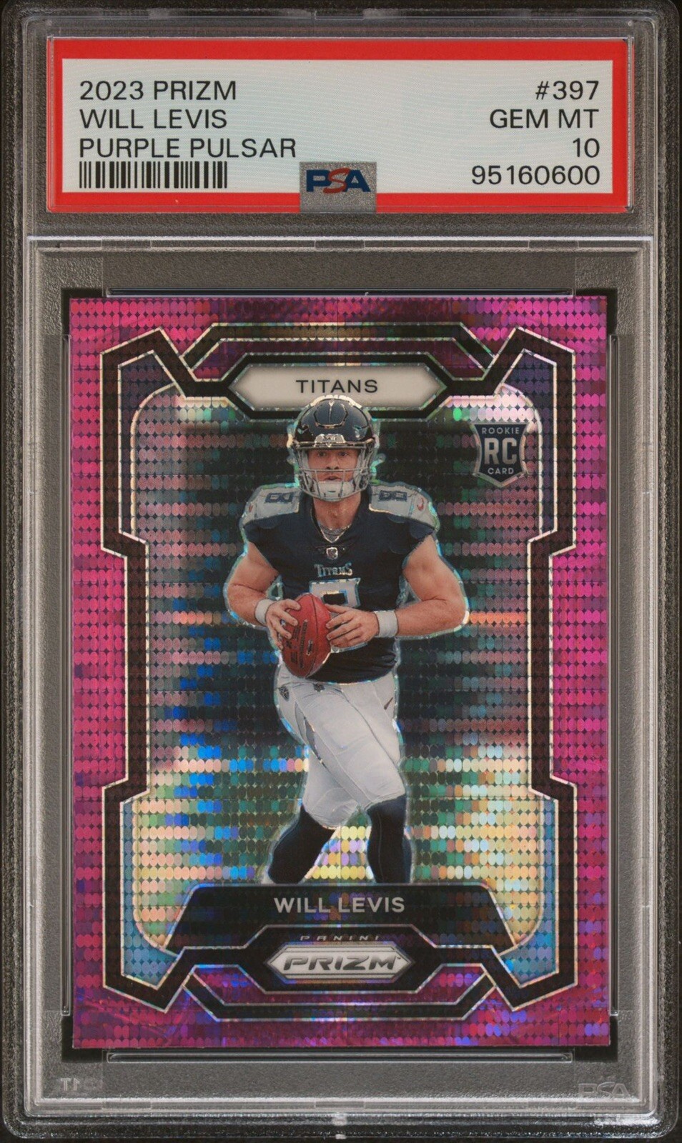 2023-24 Prizm Will Levis Purple Pulsar #397