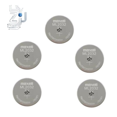 ML2032 Maxell 3V Rechargeable Button Battery Convenient Carry Replace CR2032 5PC