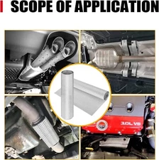 Exhaust Heat Shield Automotive Embossed Aluminum Muffler Shield/Wrap 20 X20 In