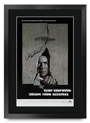 Flucht aus Alcatraz Filmplakat signiert gedruckt Autogramm A3 gerahmt Memorabilia