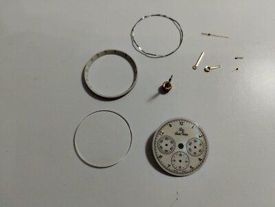 Lemania 1873 kit Lucien Rochat: Dial Madreperla, Hands, Stem/crown, saphire...