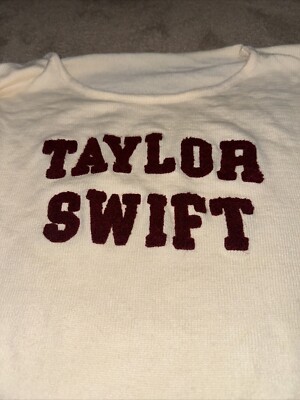 Taylor Swift Knit Sweater Ivory RED Taylors Version 22 XL | eBay