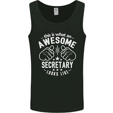 An Awesome Secretary Looks Like Mens Vest Tank Top