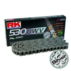 RK Vintage Classic Motorcycles Sealed Drive Chain 530 UWV 100 Links Silver