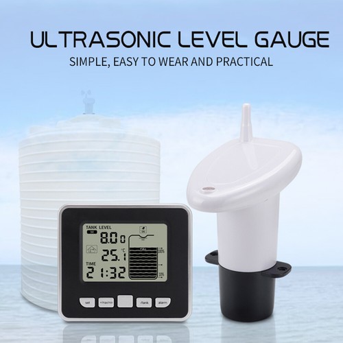 Misuratore di profondità liquido serbatoio ad ultrasuoni con allarme temperatura misuratore livello acqua - Foto 2 di 11