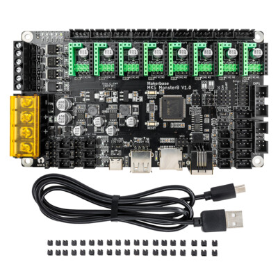 MKS Monster8 32Bit 168Mhz F407 Control Board 3D Printer Parts 8 axis TMC2209