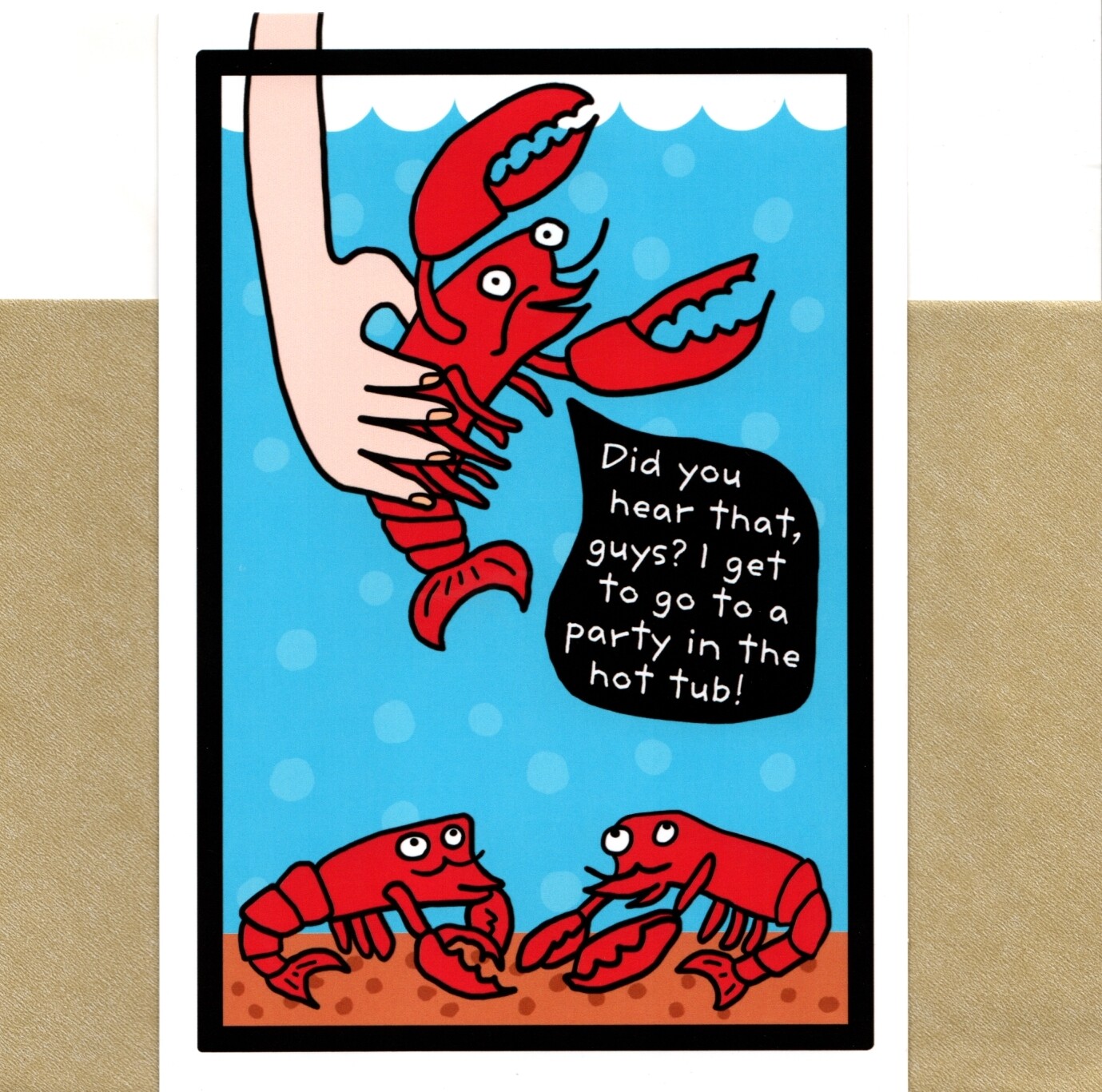 Funny Happy Birthday Red Lobster Pot Lobster In Hot Tub Hallmark