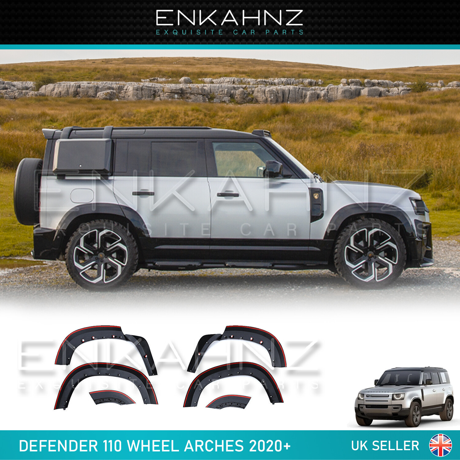 LAND ROVER DEFENDER WHEEL ARCHES FENDER FLARE TRIMS 110 L663 2020 eBay