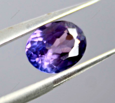 2 Ct Extremely Rare Natural Purple Tanzanite Oval CERTIFIED Loose Gemstone