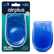 Airplus Gel Heel Cushions, One Size Fits Most, 2 Pack