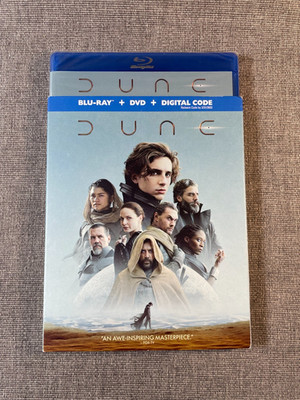 Dune 2021 Film Blu-ray DVD Combo Pack w/Slipcover Denis Villeneuve Brand NEW