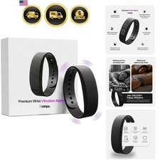 Onyx Vibration Alarm | Silent Wrist Wake Up for Heavy Sleepers | Avoid Distur...