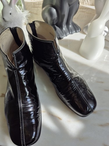 AGL Stiefeletten, 38,5, Schwarzes Lackleder Edel NP 299€ - Bild 7 von 7