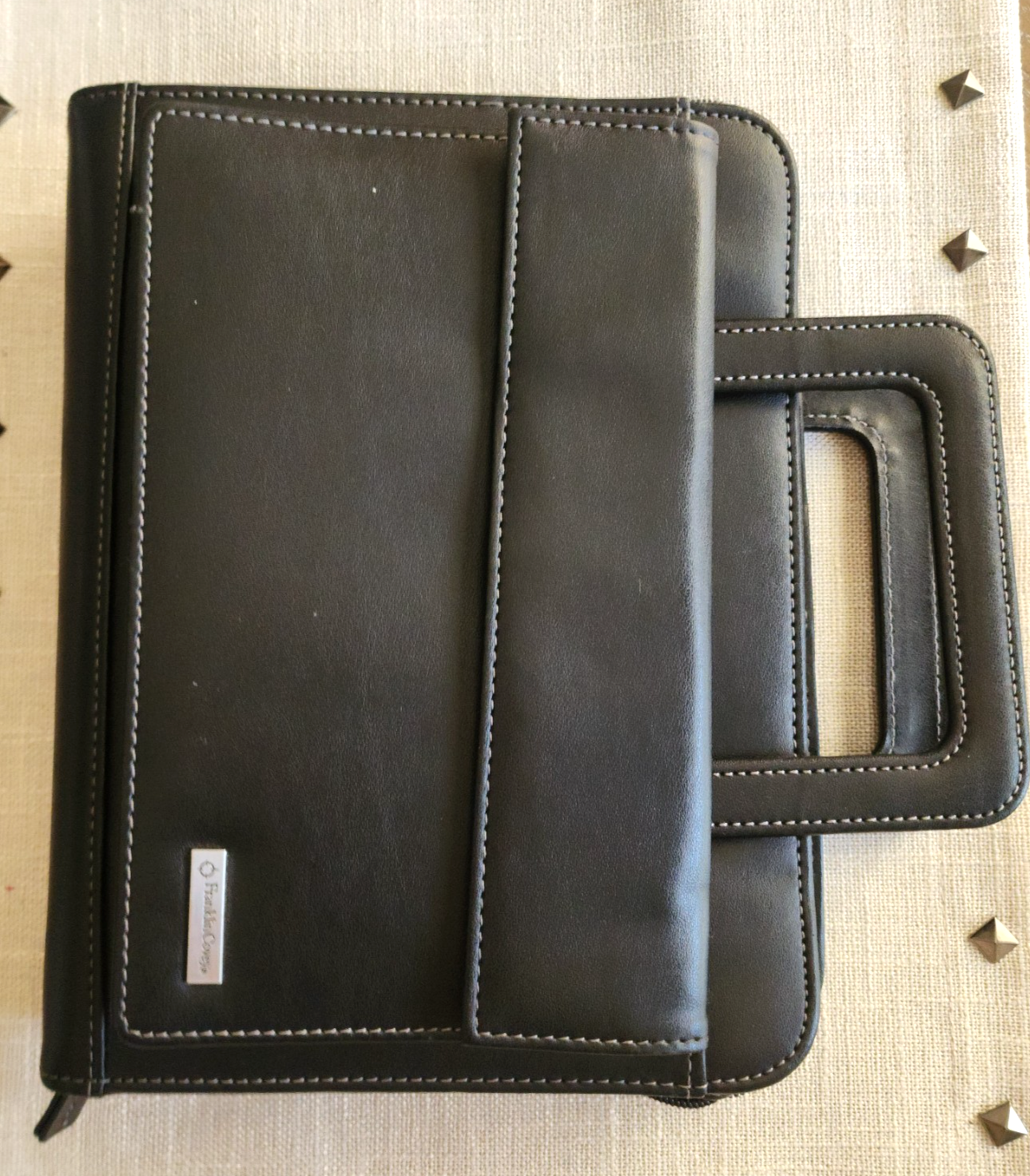 Franklin Covey Zippered Binder Planner with Handles Black | eBay