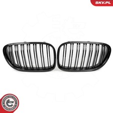 F�r ESEN SKV 66SKV221 BMW grill set L+P, double strip, carbon color, BMW 7 F01