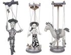 Disney Parks Set Of 3 Toy Story Woody’s Roundup Marionette Black and White