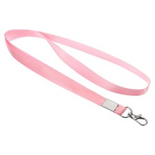 5Pcs Lanyards 17" with Swivel Hook 0.6" Width for Badges Holder Pink