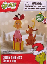 * WHOVILLE CINDY Y MAX GRINCH VILLAGE * ¡NUEVO! FIGURA Seuss ¡ENVÍO RÁPIDO! 56
