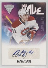2011-12 Panini Titanium New Wave Signatures Raphael Diaz #12 Auto 0w0l
