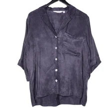 Stockholm Atelier & Other Stories Button Up Shirt Oversized Boxy Short Sleeve 6