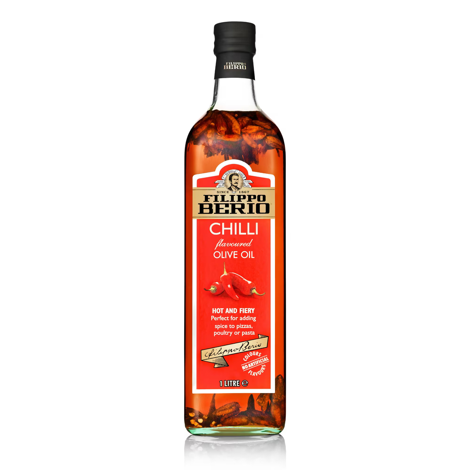 Filippo Berio Chilli Flavoured Olive Oil, Spicy Delight for Culinary Creations