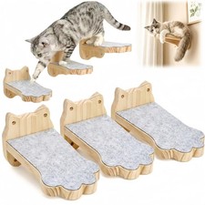 Cat Wall Shelves Floating Furniture Non Slip Felt Stairs Perch Set 3 PCS