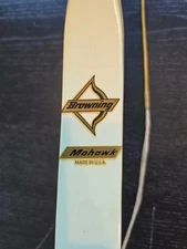 vtg 60's BROWNING MOHAWK recurve archery bow 25# - 3K3424 - 54" NEW OLD STOCK