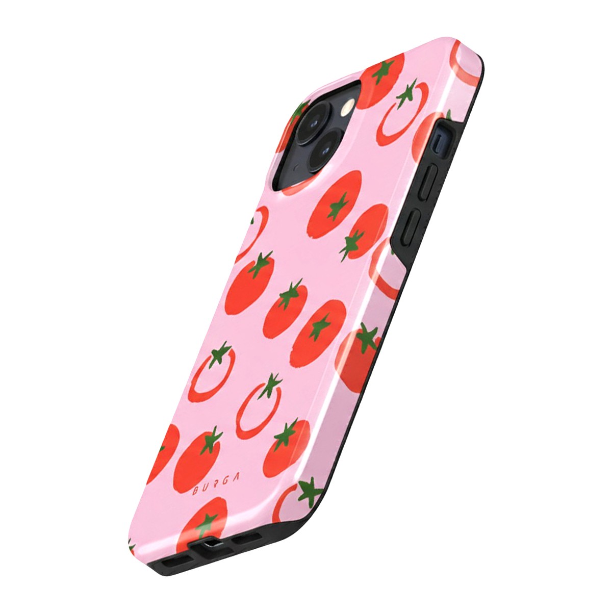 Coque rigide pour iPhone 14 Burga Tough Salsa Rose - Finition Premium