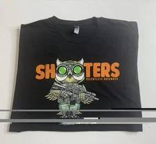 🦉 Relentless Defender “Shooters” Tactical Owl Tee | Men’s L | Black | Pre-Owned