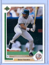 1990 Upper Deck - Deion Sanders - Rookie Card (RC) - Atlanta Braves - #352. rookie card picture