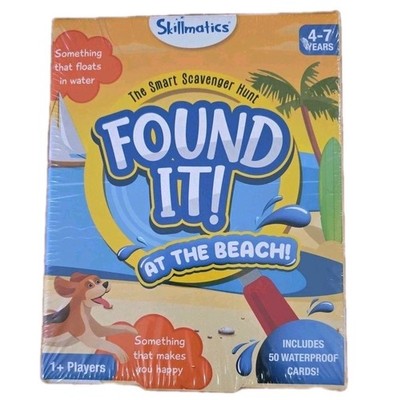 Found It! At The Beach Smart Scavenger Hunt Game Ages 4-7 Skillmatics NEW
